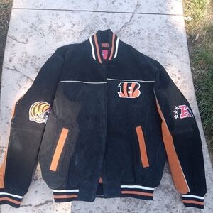 NFL Black and Orange Bomber Jacket